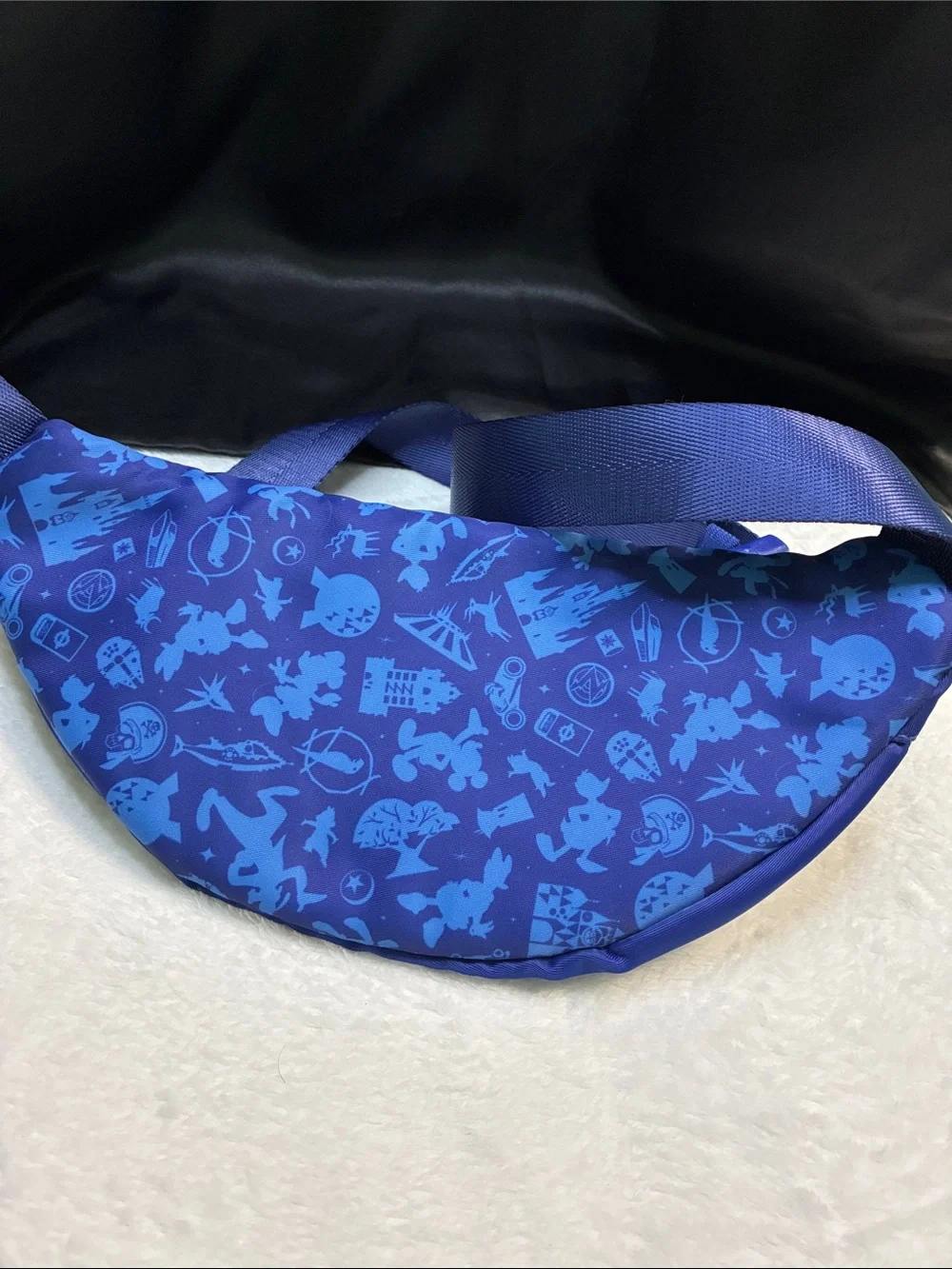 Disney Walt Disney World 50th Anniversary Blue Teal Kids Fanny Pack